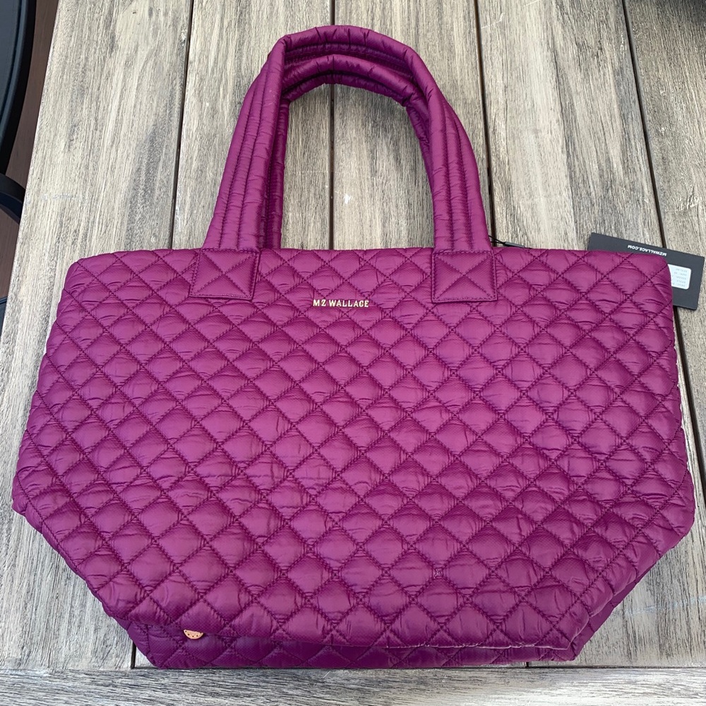 NWT MZ Wallace medium metro tote in Elderberry